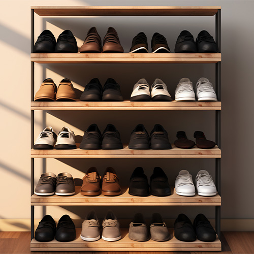 Shoe Store Wall Mounted Shoe Rack